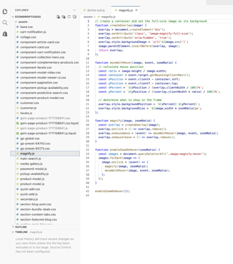 Editar el tema con código en VS Code
